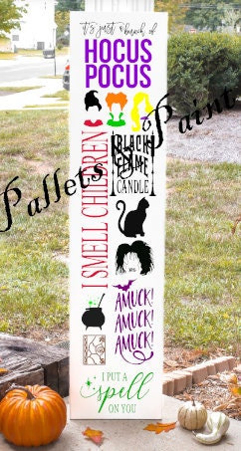 Sanderson Sisters Hocus Pocus Halloween Porch Sign SVG (digital ...