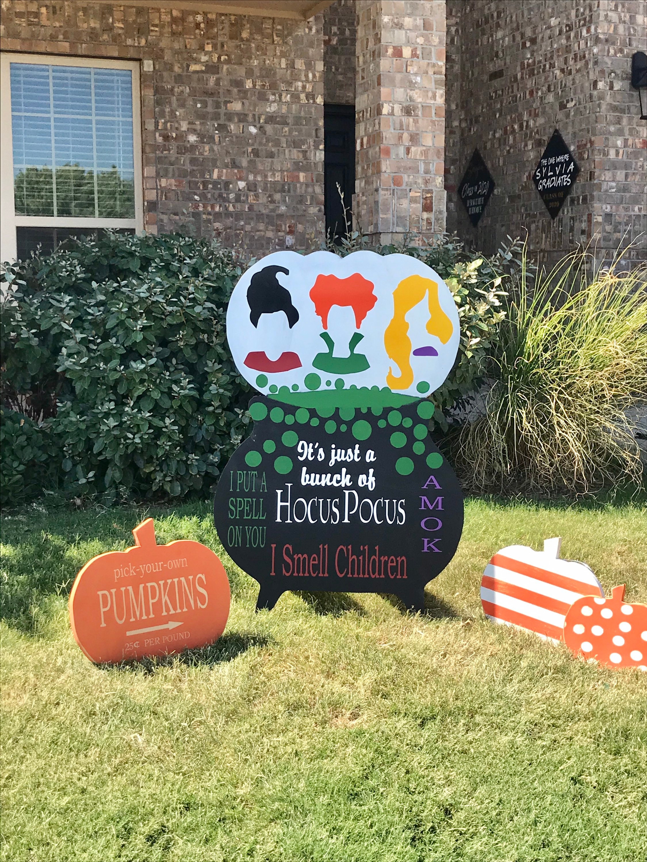 Hocus Pocus Yard Art/ Outdoor Decor/hocus Pocus/sanderson Etsy