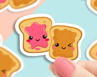Peanut butter jelly vinyl sticker, funny stickers, motivational laptop stickers, water bottle stickers, water bottle decals