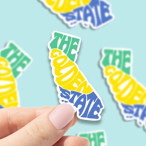 California state outline sticker, waterproof state sticker, travel sticker, Laptop decal,