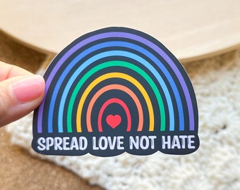 SLNH rainbow vinyl sticker, lgbt, best friend gift,  laptop stickers, Gay pride