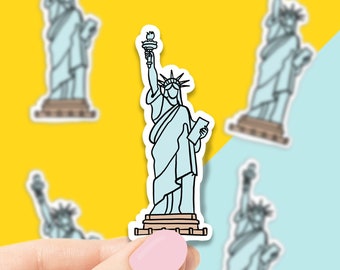 Statue of Liberty vinyl sticker, New York, American, Best friend gift, birthday gift, , laptop sticker