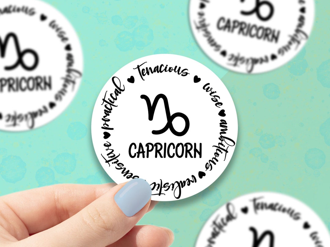 Traits Sticker Capricorn Traits Sticker, Capricorn Zodiac Sticker, Astrology Sticker ...