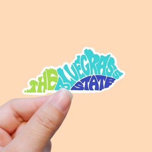 State of Kentucky outline sticker, Kentucky,  waterproof state sticker, travel sticker, Laptop decal,