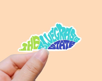 State of Kentucky outline sticker, Kentucky,  waterproof state sticker, travel sticker, Laptop decal,