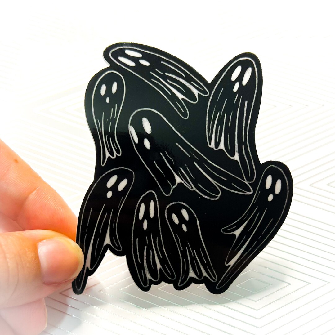 Ghost Vinyl Sticker, Halloween Stickers, Fall Stickers, Fall Decals ...
