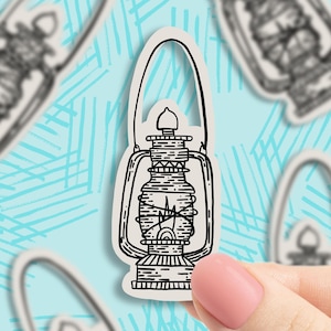 Stickers lanternes illustrés à la main, stickers illustrés, stickers tendance, stickers pour verres, cadeau meilleur ami, stickers pour ordinateur portable