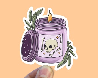 Poison candle vinyl sticker, candles, aesthetic stickers, trendy stickers, vinyl stickers