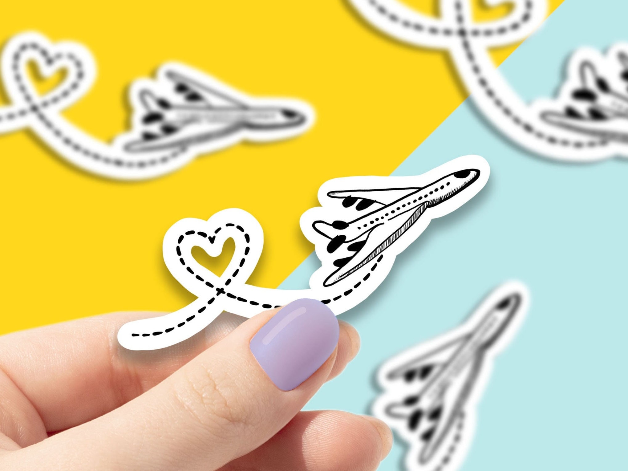 Pilot Airplane Sticker Vinyl Waterproof...