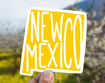 Minimal New Mexico state vinyl sticker, custom stickers, New Mexico, travel sticker, trendy stickers, Laptop decal,