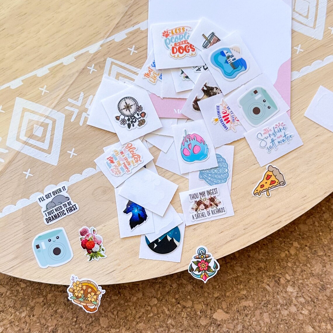 Confetti Sticker Pack, 30 .75inch Stickers, Pack of Stickers, Mini ...
