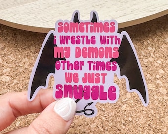 Pink Sometimes I Wrestle vinyl sticker, laptop sticker, Meme sticker, best friend gift, sarcastic gift, funny gift