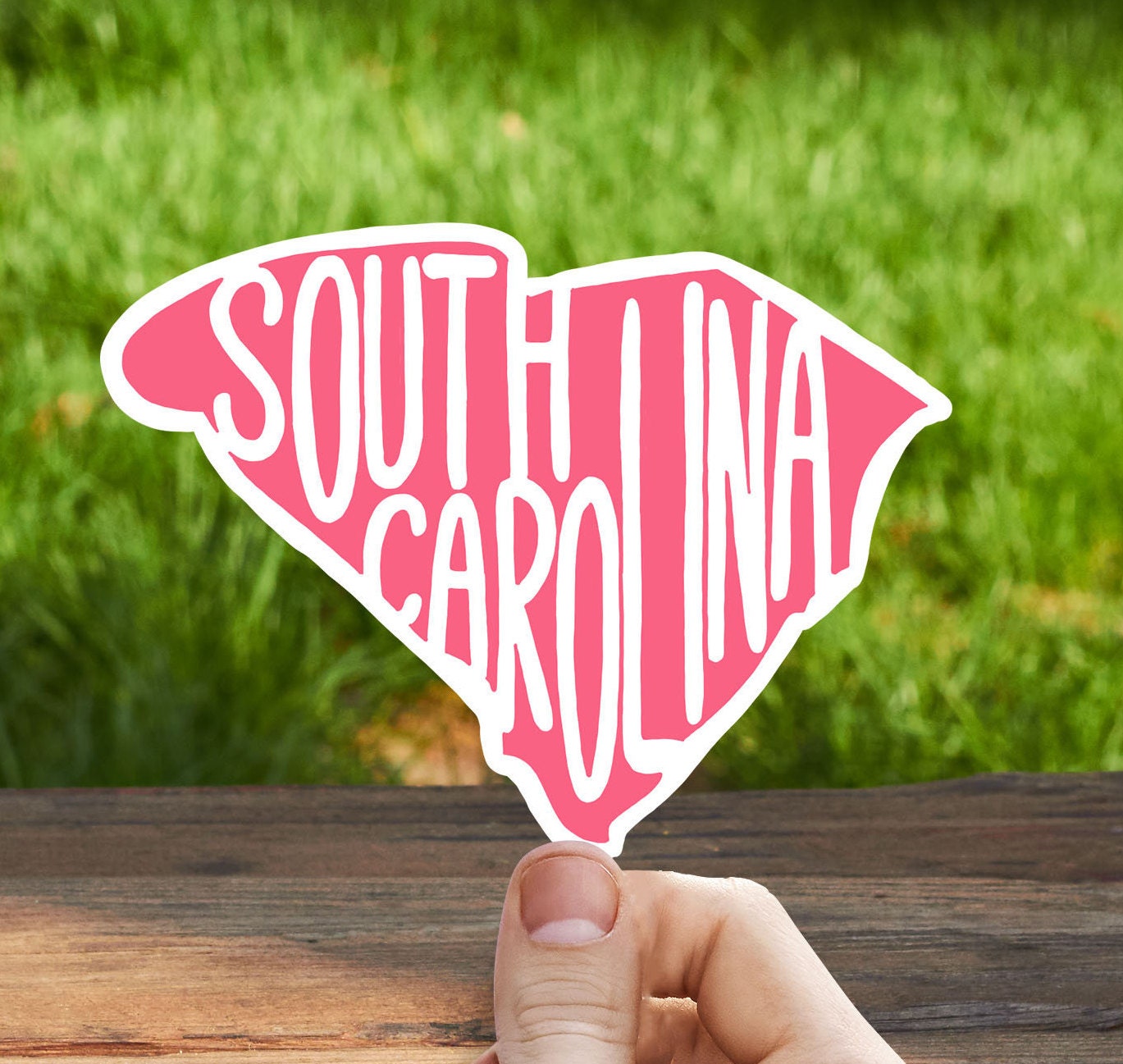 Sc Native Sticker Minimal South Carolina State Vinyl Sticker, Custom Stickers, South ...