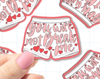 You Will Not Break Me Sticker, Dungeon Crawler Carl Hand Drawn Decal