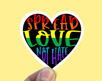 SLNH Pegatina de vinilo Heart, lgbt, regalo de mejor amigo, pegatinas para portátiles, Orgullo gay