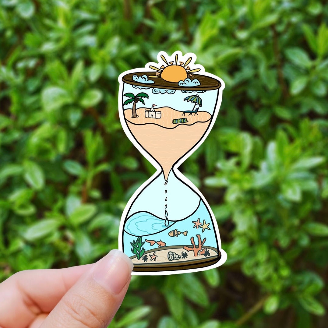 Sea Water Rising Sticker Down to the Sea Vinyl Sticker Ocean Stickers Beach Sticker - Etsy