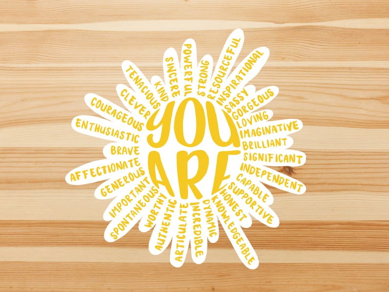 You are sun sticker, trendy sticker, motivational quotes, fun saying sticker, , laptop sticker image 3