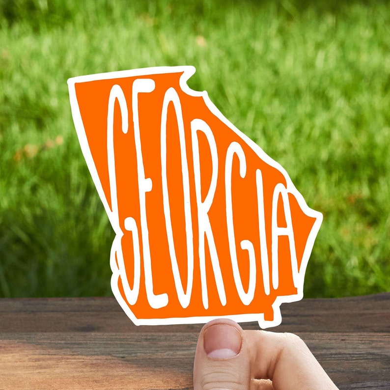 Minimal State Vinyl Sticker Custom Stickers Etsy