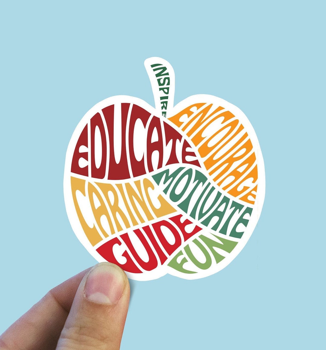 apple-for-the-teacher-vinyl-sticker-teacher-gifts-trendy-etsy