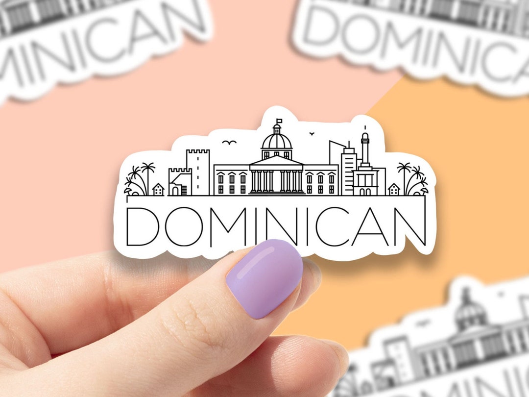 Dominican Skyline Vinyl Sticker, Caribbean,best Friend Gift, Birthday ...