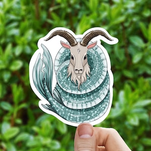 Sticker Capricorne céleste, sticker zodiaque Capricorne, sticker astrologie, sticker zodiaque, signes astrologiques, sticker pour ordinateur portable