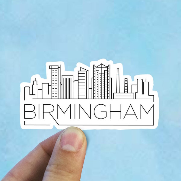 Birmingham skyline vinyl sticker, Alabama,Best friend gift, birthday gift, , laptop sticker
