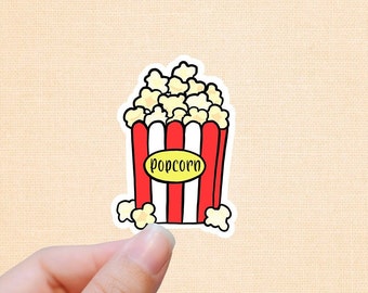 Popcorn vinyl sticker, stickers labels, laptop stickers, waterproof sticker