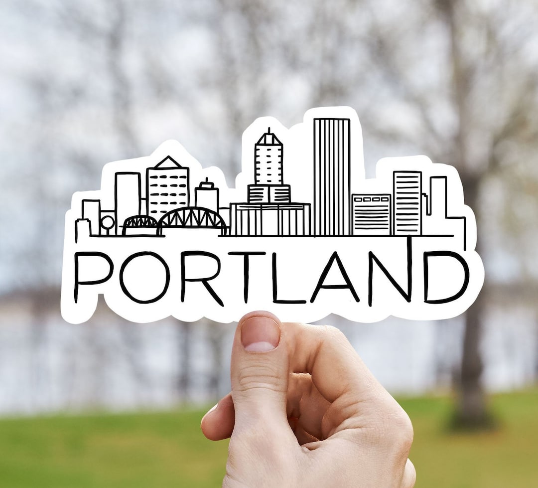 Portland Infinity Sticker Portland Skyline Vinyl Sticker, Oregon,best Friend Gift, Birthday Gift ...