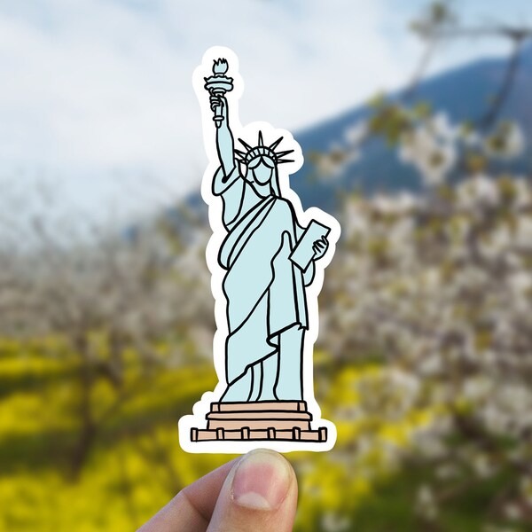 Statue of Liberty vinyl sticker, New York, American, Best friend gift, birthday gift, , laptop sticker