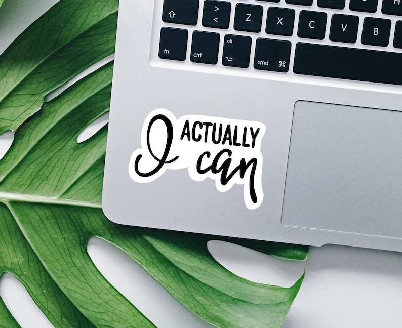 Actually I Can Vinyl Sticker, Feminism Sticker, Best Friend Gift ...