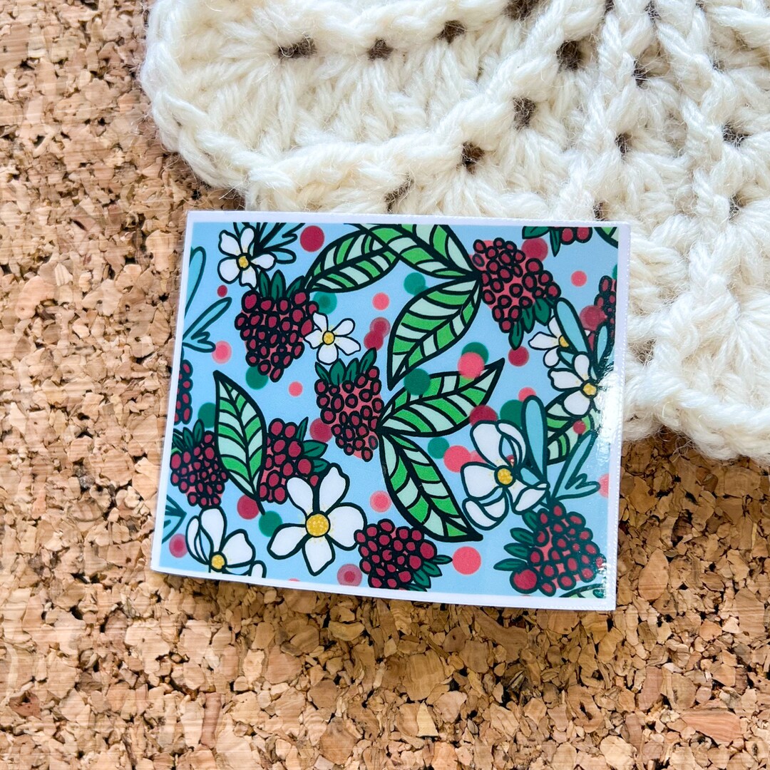 Wyoming Raspberry Sticker, Wyoming Decal, Waterproof State Sticker ...