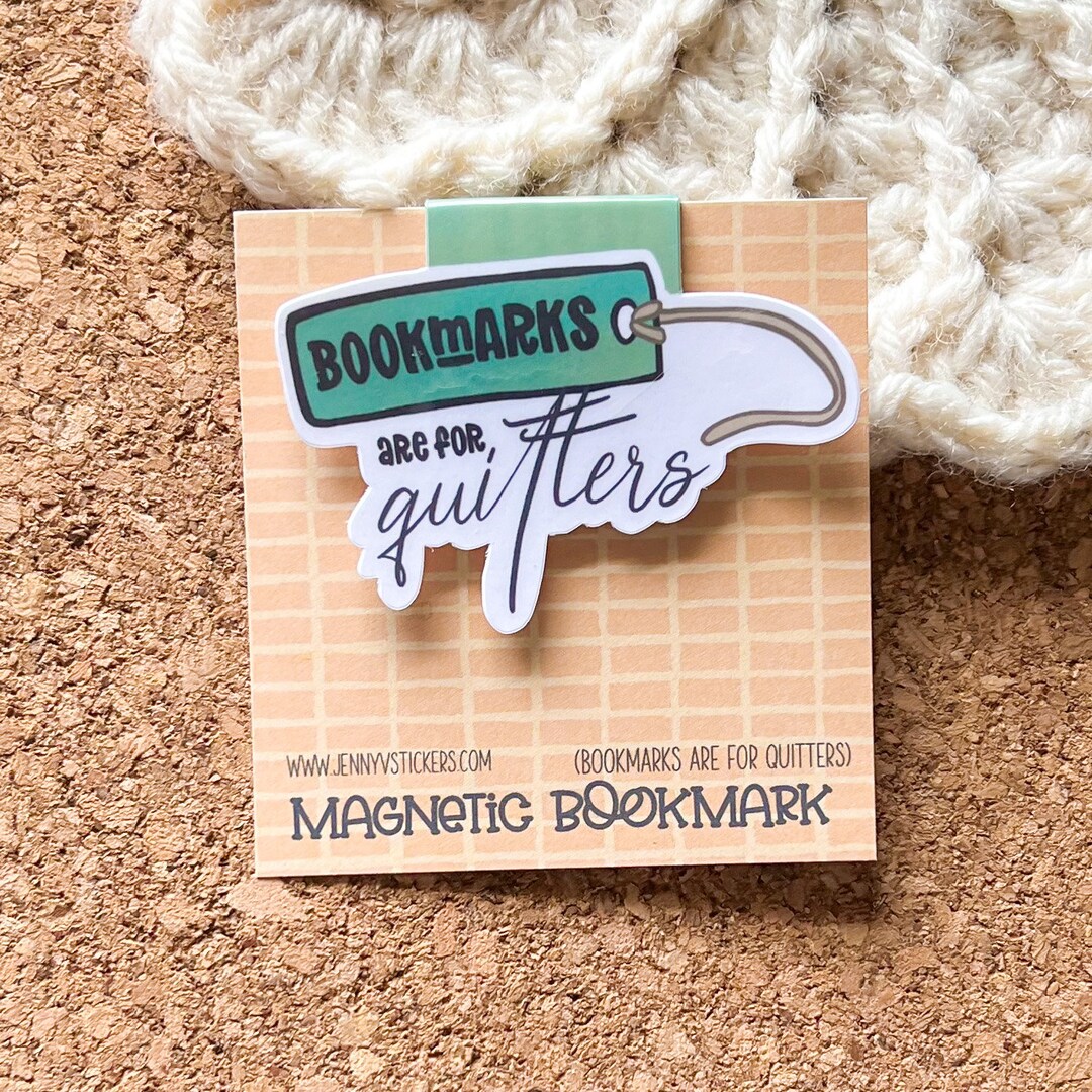 Bookmarks Are for Quitters Bookmark Reading Etsy