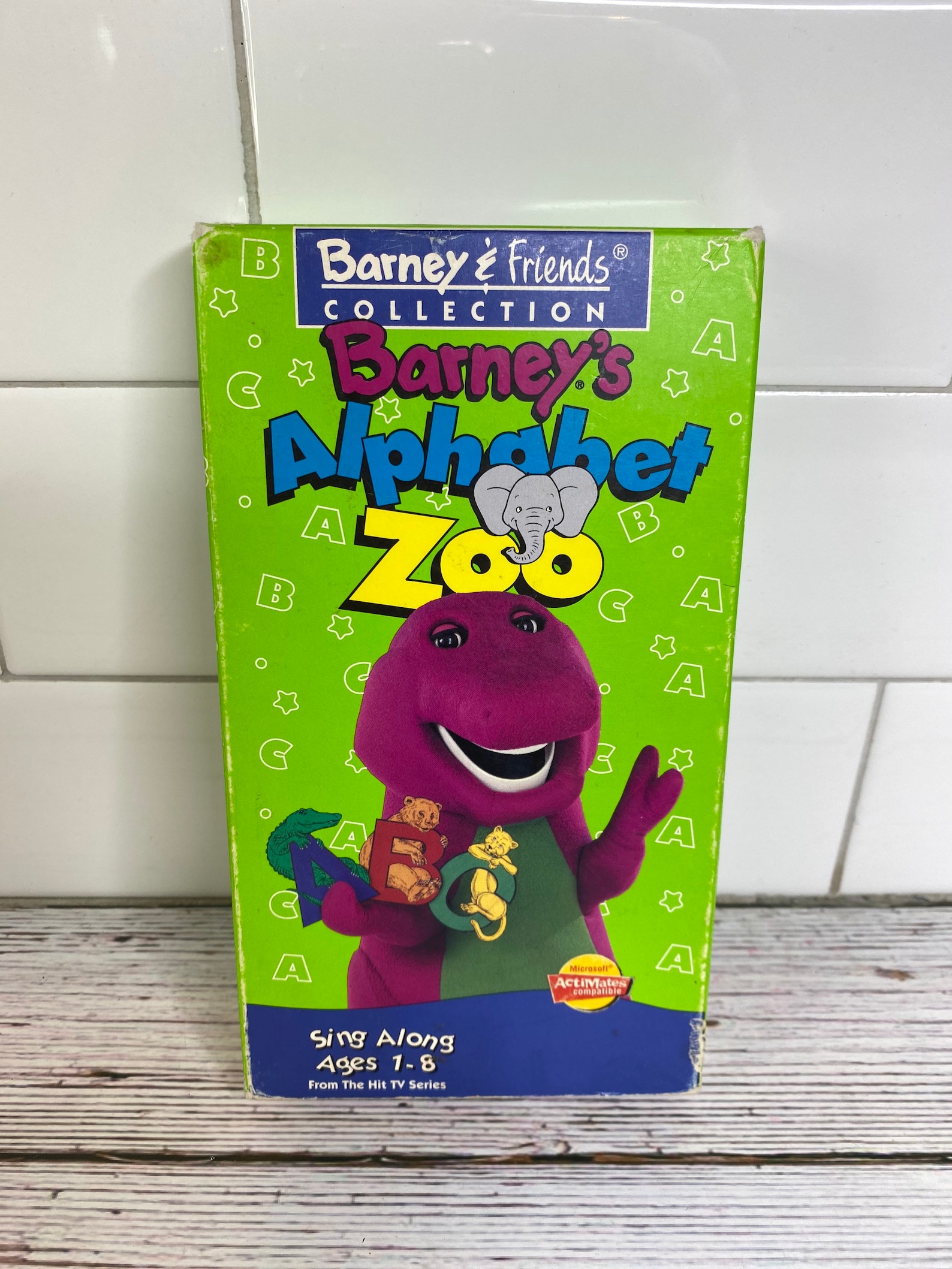 1994 Barneys Alphabet Zoo Vhs Sing Along Age 1 8 From The Etsy