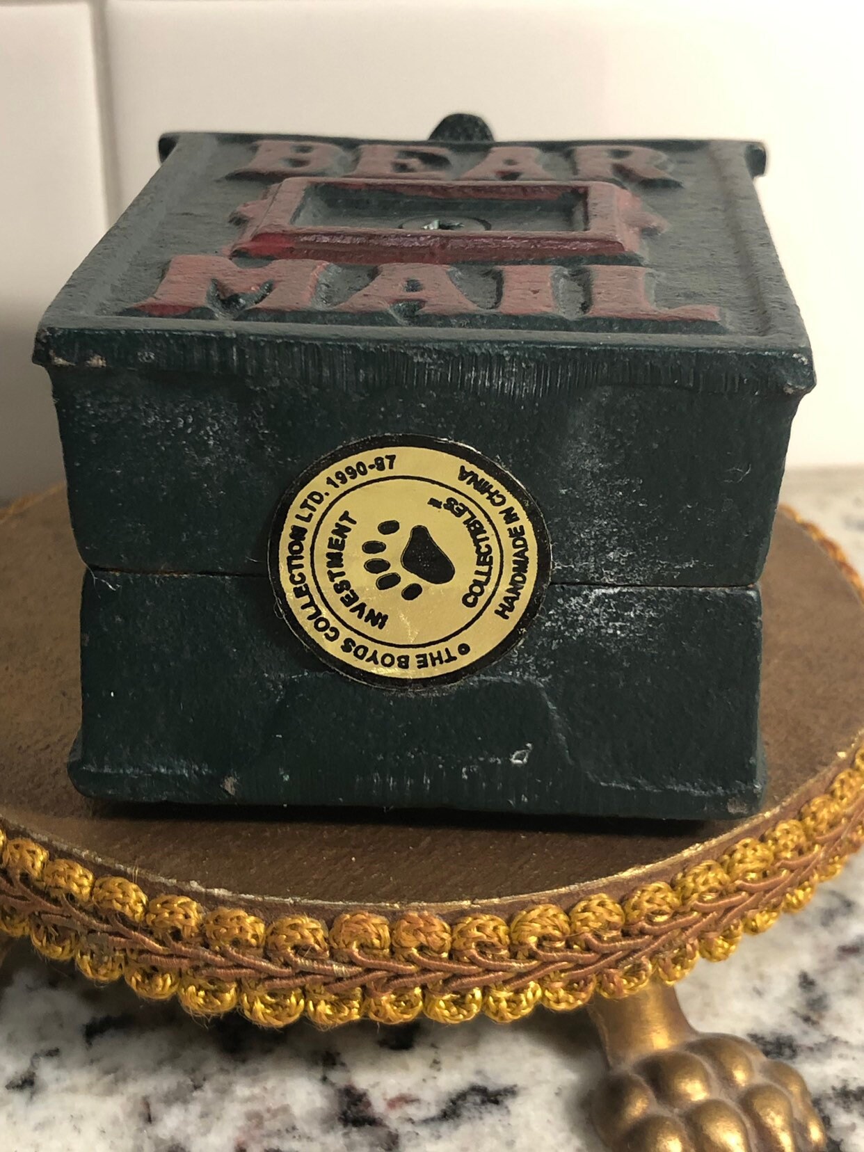 90s Boyds Bear Mail ~ Heavy Metal Mailbox ~ the Boyds Collection ...