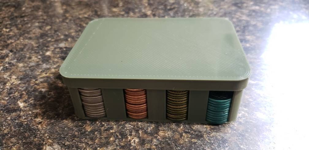 CASIER EN BAKELITE pour ranger des monnaies / pièces en FRANC années 60