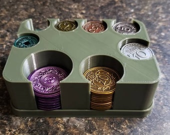 Organizador de la moneda guadaña
