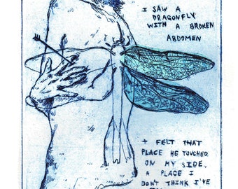 Dragonfly Body Print
