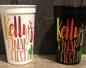 Bachelorette Party Cups Bachelorette Party Favors Personalized Bachelorette Cups
