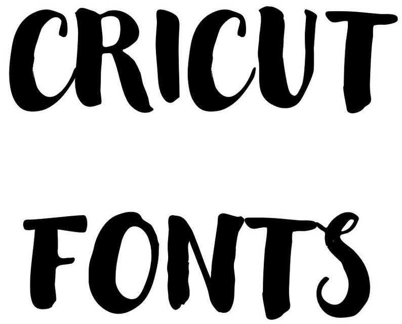 Complete PDF List of Cricut Fonts - Etsy