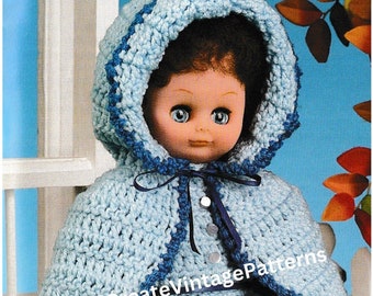 Vintage Crochet Doll Dress Up Clothes