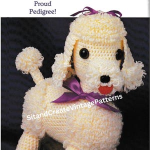 Vintage Crochet Gigi the Poodle