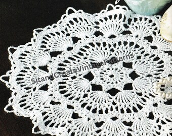 Vintage Crochet PATTERN 4403 Doily 8 Pointed Star 9 3/4 Inch 1940s