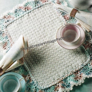 Vintage Crochet Cotton Place Mat