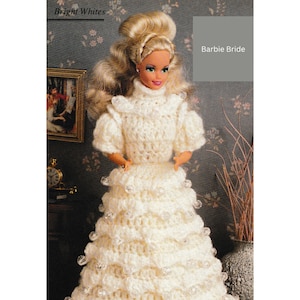 Vintage Crochet Doll Bride