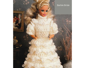 Vintage Crochet Doll Bride