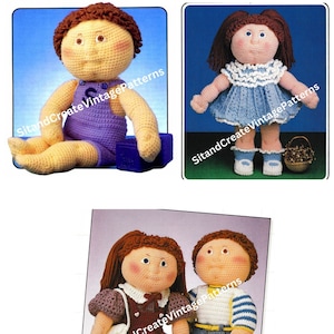 Vintage Crochet Debbie Ann/Scotty/Jeans and T-Shirt Set