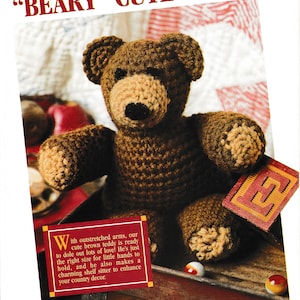 Vintage Crochet Teddy Bear