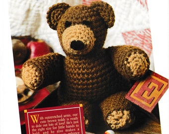 Vintage Crochet Teddy Bear