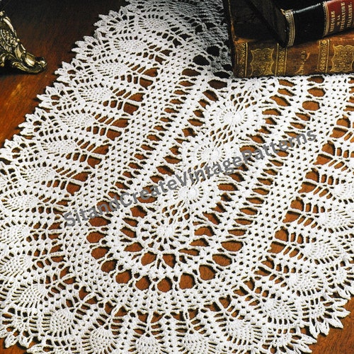 Vintage Crochet Pineapple Garden Doily - Etsy