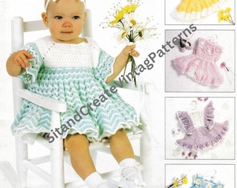 Vintage Crochet Baby Dresses